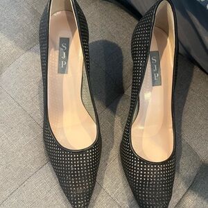 Sarah Jessica Parker SJP Black Sparkly Women's Heels